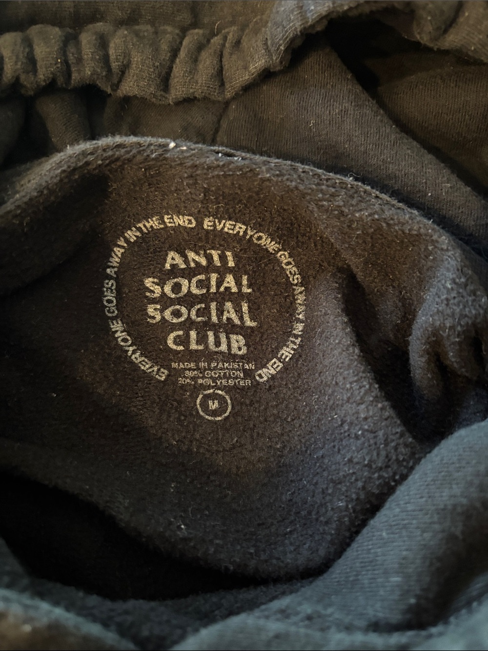 Anti Social Social Club Black Hoodie with White Logo - Picture 6 of 15